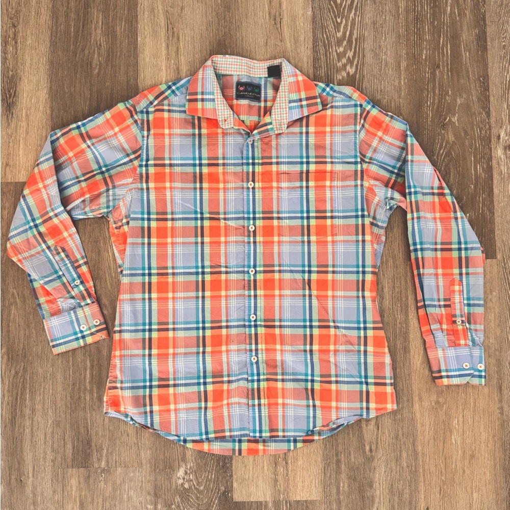 Men’s Charleston Threads Button Down Shirt